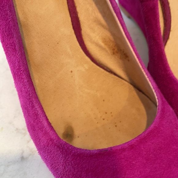 Aldo magenta suede wedges - Picture 3 of 5